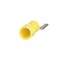 Panduit Ring Terminal, #10 Stud Size, 10 AWG, 600 V, Vinyl Insulated, Yellow, 500 PK PV10-10FX-D - alternate 5